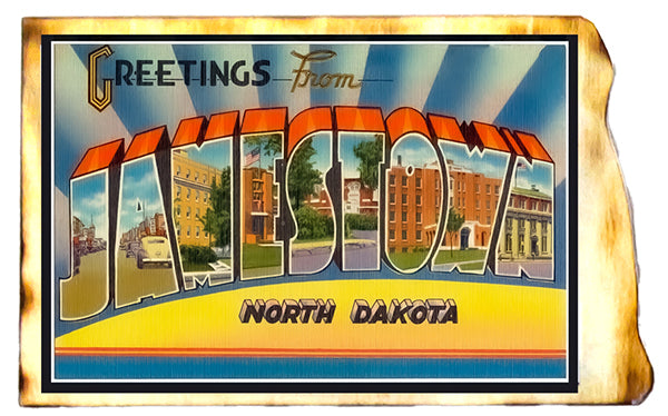 North Dakota Vintage Postcard Replica Fridge Magnet - Options Available