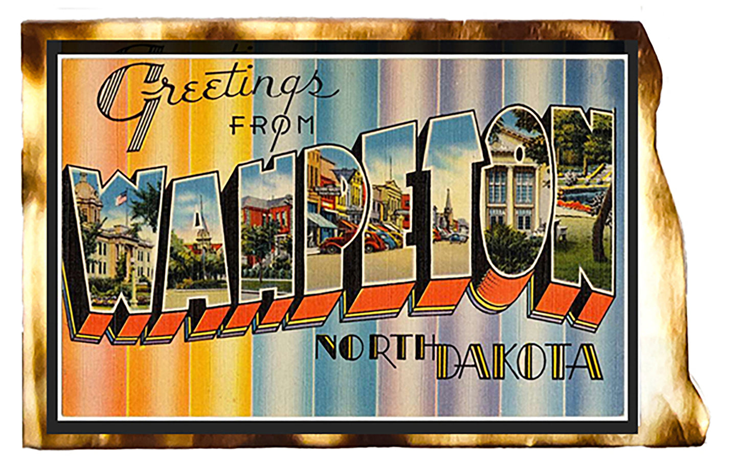 North Dakota Vintage Postcard Replica Fridge Magnet - Options Available