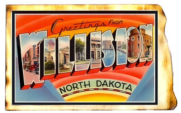 North Dakota Vintage Postcard Replica Fridge Magnet - Options Available