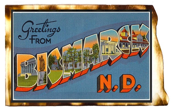 North Dakota Vintage Postcard Replica Fridge Magnet - Options Available