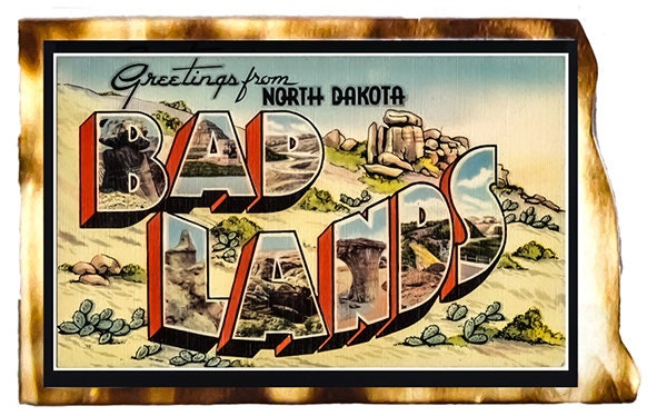 North Dakota Vintage Postcard Replica Fridge Magnet - Options Available