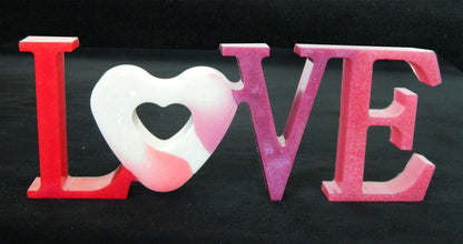 Resin LOVE Decoration, Valentines Day Gift, Romantic Decor