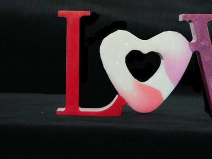 Resin LOVE Decoration, Valentines Day Gift, Romantic Decor