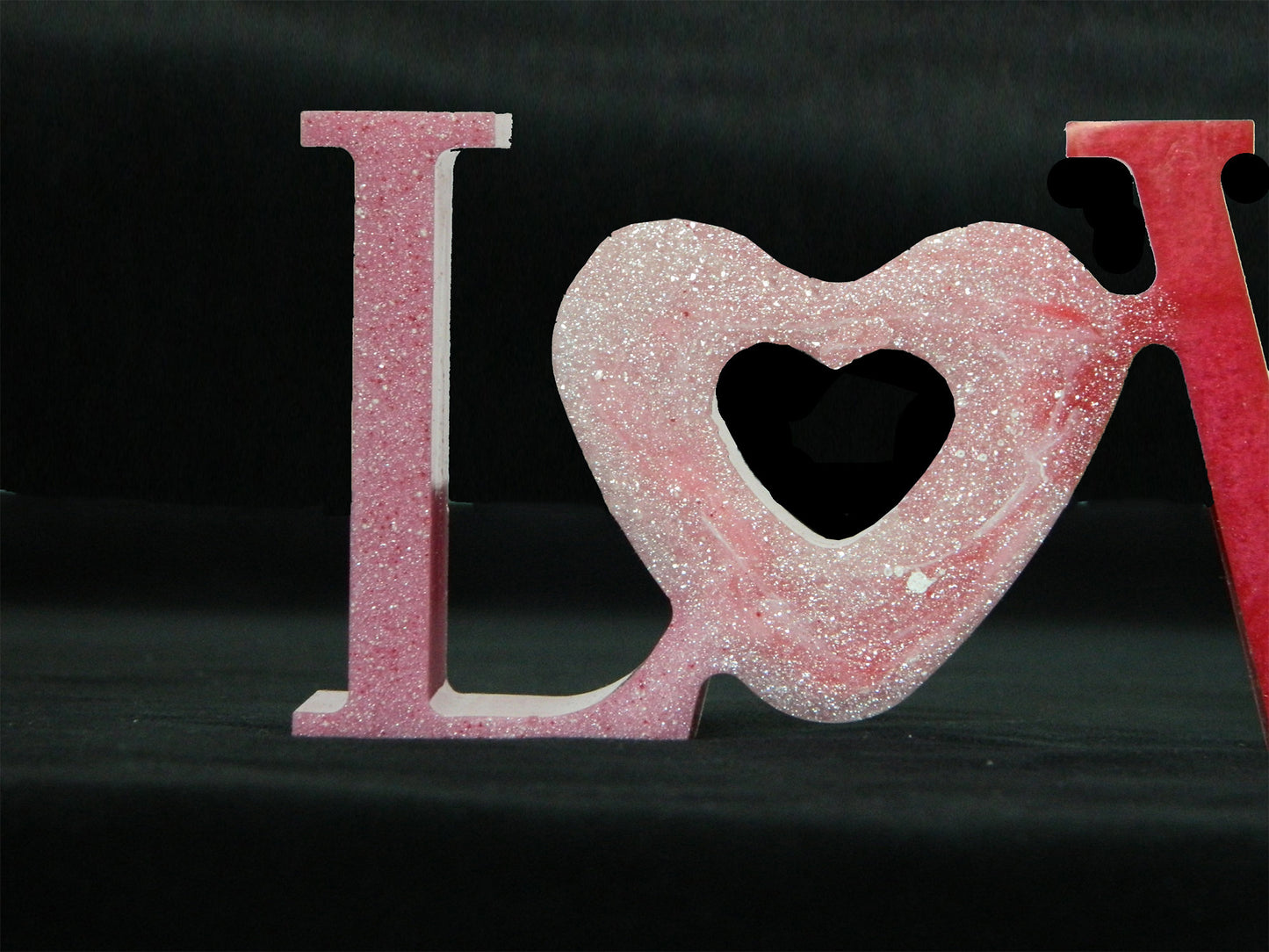 Resin LOVE Home Decor, Valentines Day Gift, Romantic Decor